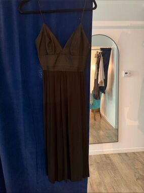 Twelfth Street by Cynthia Vincent Black Midi Slip Dress